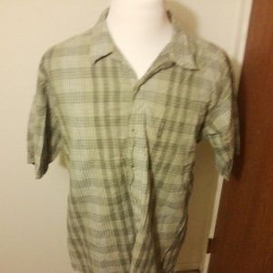 Columbia Sportswear Green Plaid shirt size Large